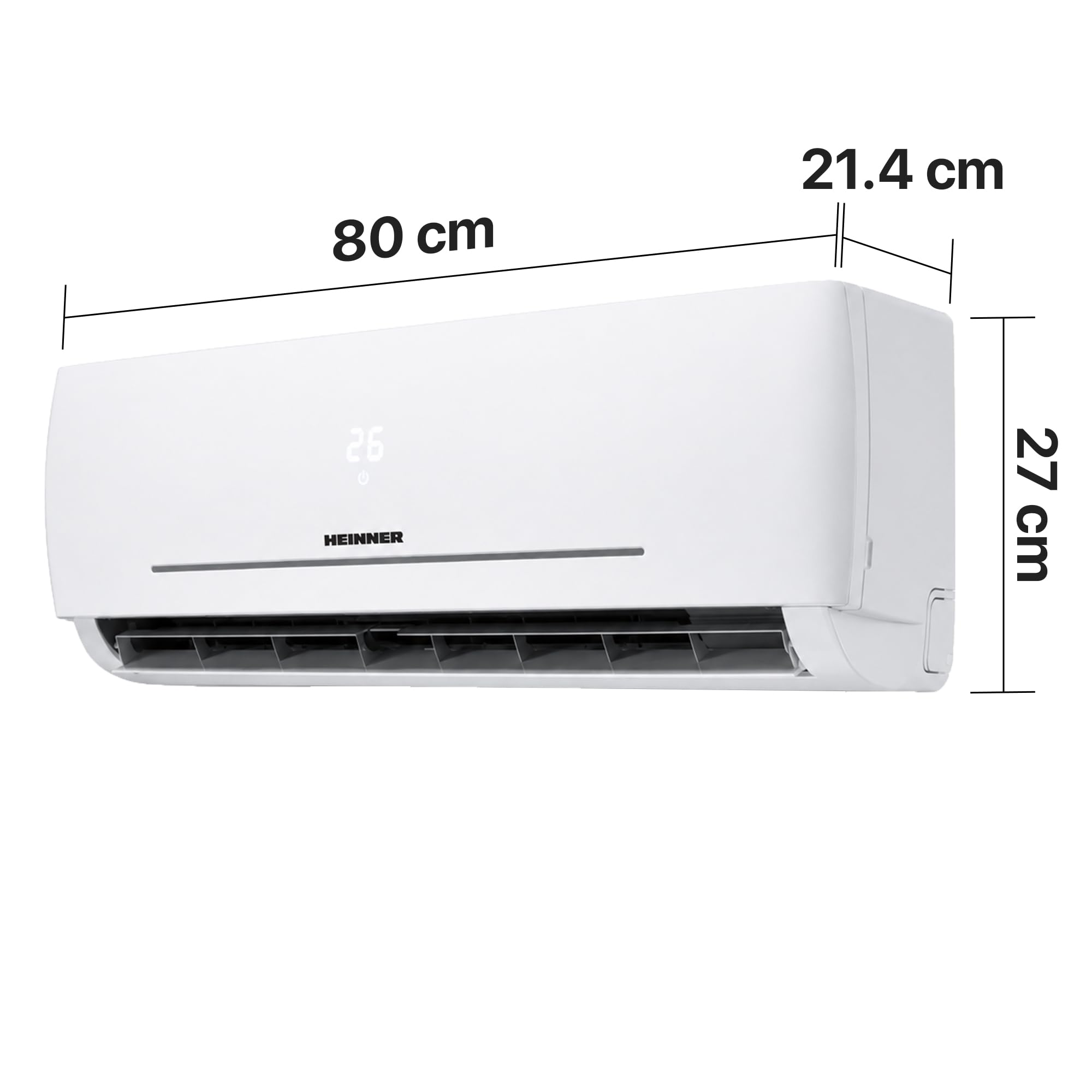 HACMS Multisplit Klimaanlage Split 24000 BTU Set mit 3 Innengeräten (2x 9000 + 1x 12000 BTU) – Inverter Klimagerät mit Wärmepumpe – Heizen & Kühlen – A++ – R32 – Leise Split Klimaanlage für 3 Räume