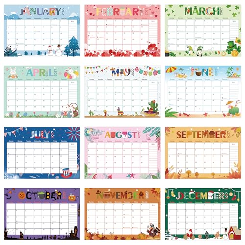 Image of Guasslee Desk Calendar 2026-2027, 19-Month School Year Calendar, 2026 Jun. - 2027 Dec, 17 inchx11.5 inch Large Monthly Desk Planner with Corner Protectors, Ample Blocks ＆ Notes for Home Office