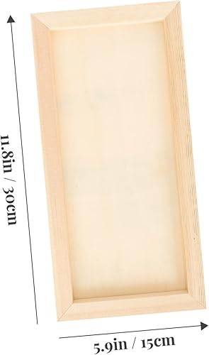 Miniatura 2 de Marcos de pintura de arcilla, 3 piezas, marcos de obras de arte para niños y niñas, marcos de arte de madera para fotos de bricolaje para niños y