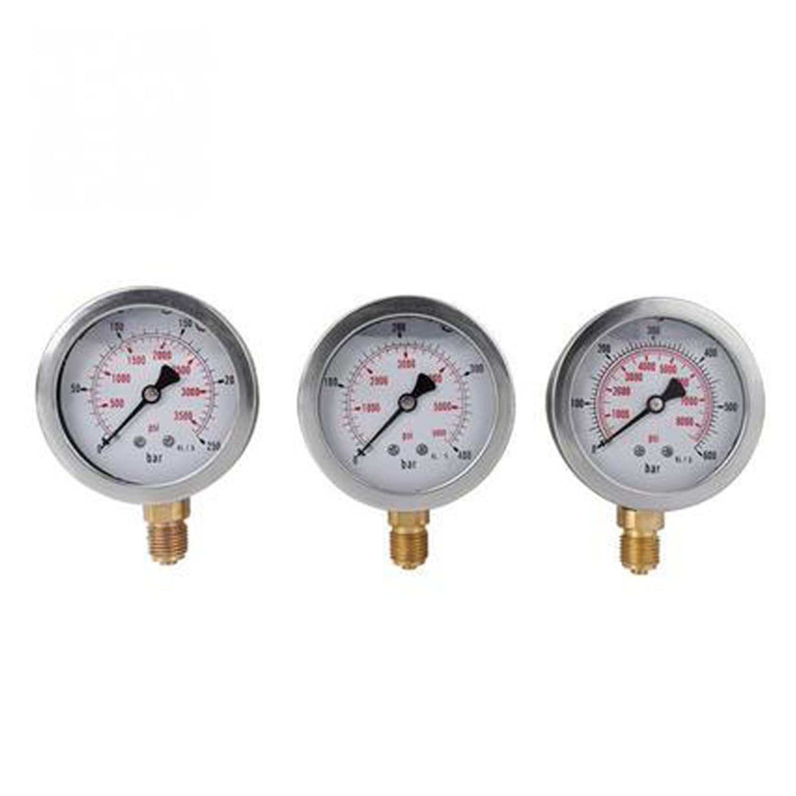 Kit di Prova della Pressione idraulica 35ED 250/400/600 Bar Kit di manometro Idraulico per escavatori Macchine edili Fai da Te e Utensili