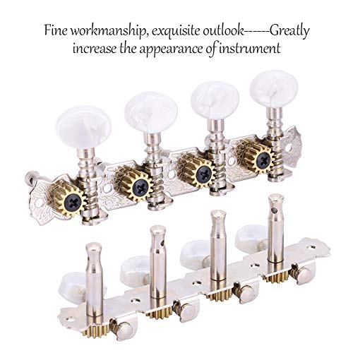Alomejor Mandoline Tuning Pegs Mandoline Guitare Mécaniques 4L4R Blanc Boutons Ronds Tuning Pegs pour Mandoline - Les Beatles, Paul McCartney, John Lennon, RIngo Starr, George Harrison Alomejor Mandoline Tuning Pegs Mandoline Guitare Mécaniques 4L4R Blanc Boutons Ronds Tuning Pegs pour Mandoline – Image 4