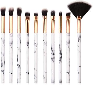 10 brochas de maquillaje con patrón de mármol...