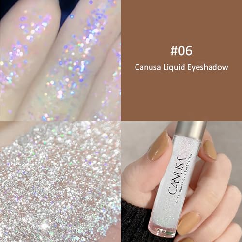 Canusa Liquid Glitter Eyeshadow & glitter eyeshadow that shimmers like shattered glass in every angle /2g/0.07 Fl Oz - Image 2