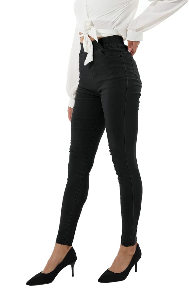 Mistyrose Womens Dress Pants, Slim Fit Stretchy High Waisted