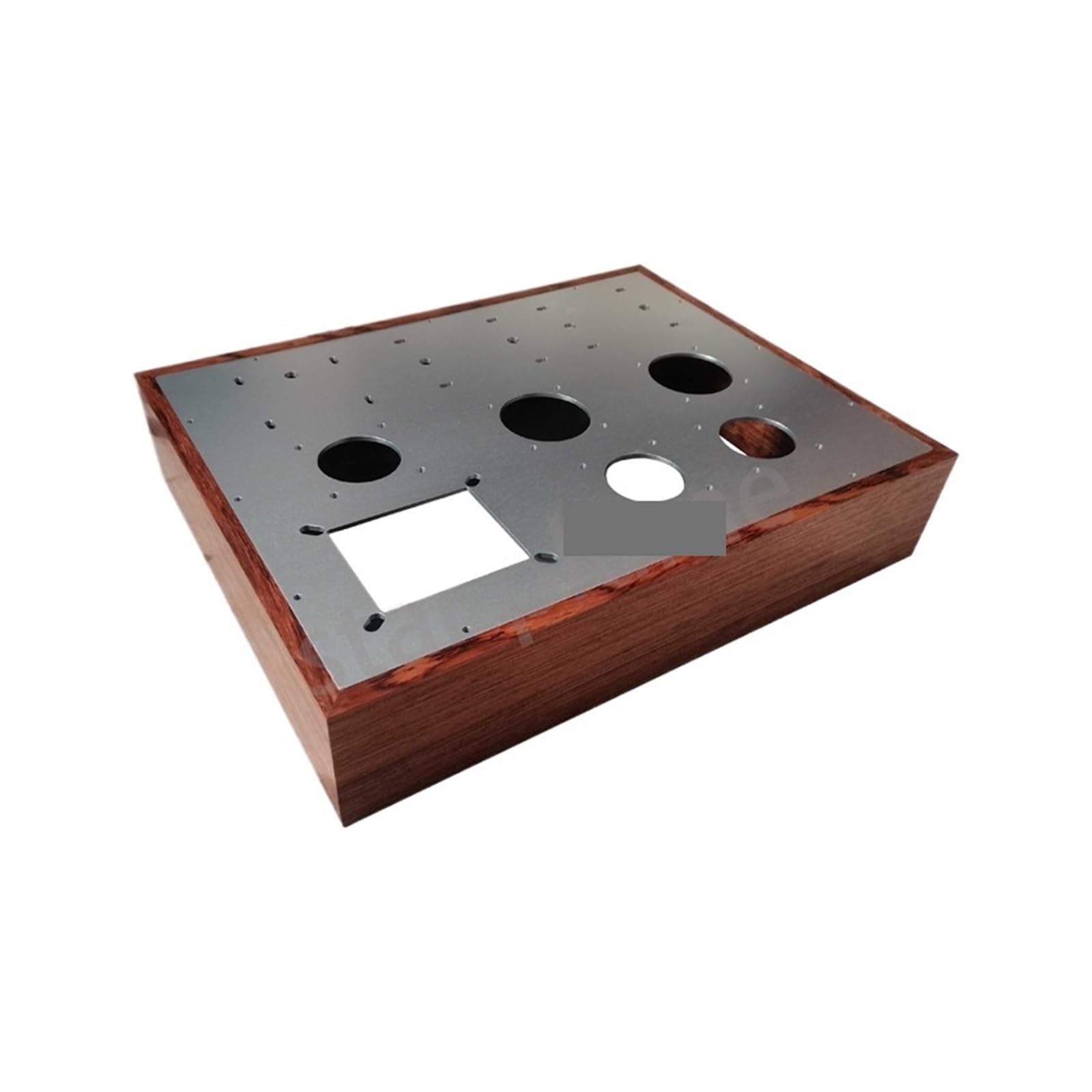 400 * 300 * 80mm Rosewood Aluminum Power Amplifier Case Combined Single-Ended 300b Tube Amplifier 2A3/El34 Wooden Frame Chassis(Model 2)