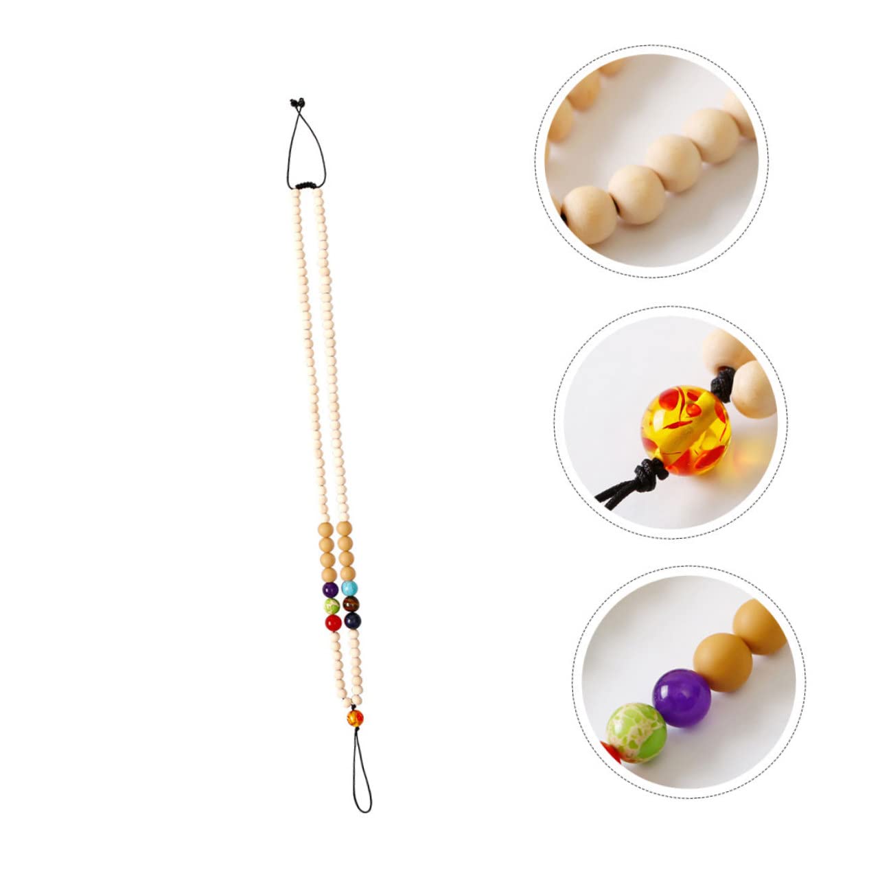 Hemobllo 5piezas Cadena Colgante Para Teléfono Móvil Perlas Correa De Cuello Resistente y Práctica Para Uso Diario y Actividades Al Aire