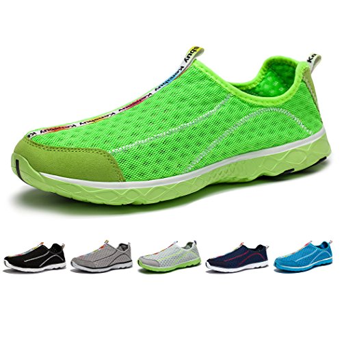 KENSBUY Men's Water Shoes Breathable Mesh Quick Drying Anti-Slip Walking Sneaker
