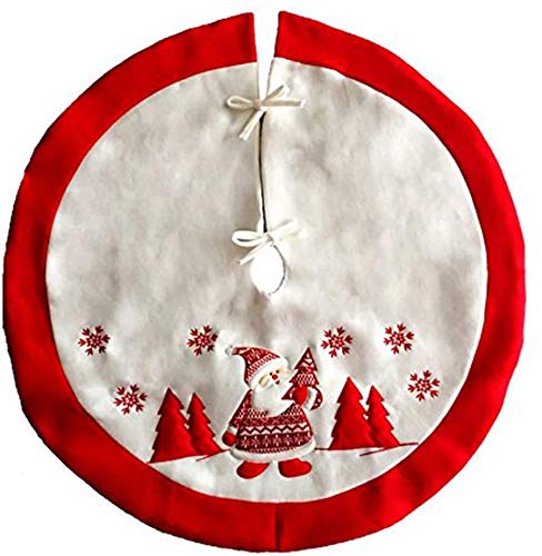 YQing 91 cm Weihnachtsbaumdecke Rund, Christbaumdecke Christbaumrock Rund Christbaum Abdeckung, Tannenbaumdecke Weihnachtsdeko für Weihnachtsfeiertag Cover