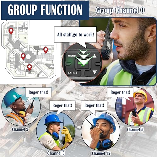 Image of SAMCOM FPCN10A 2 Way Radios with Charging Station, 3000mAh High Power Two-Way Radios Walkie Talkies for Adults, Group Call UHF Handheld Radios for Commercial Church Warehouse Security, 6 Pcs | UHF 2 Way Radios Group Call Walkie Talkies for Adults, 3000mAh Long Standby for School Church Business Warehouse Security