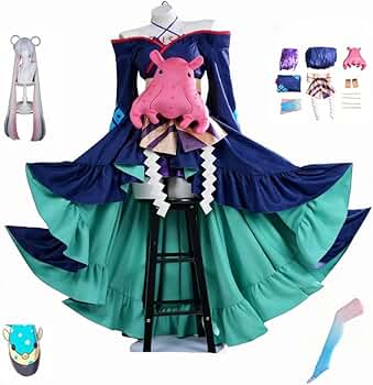 月見ヤチヨ コスプレ衣装 フルセット Amazon.co.jp: 月見八千代 月見ヤチヨ コスプレ衣装+髪飾り