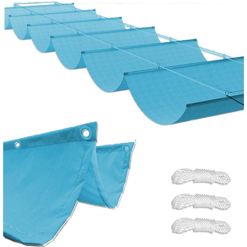Voile d'ombrage imperméable réglable 2x7m toile de protection solaire anti-UV sur mesure balcon