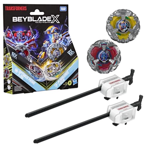 Image of Beyblade X Transformers Collab Optimus Prime 7-70L & Bumblebee 1-60W