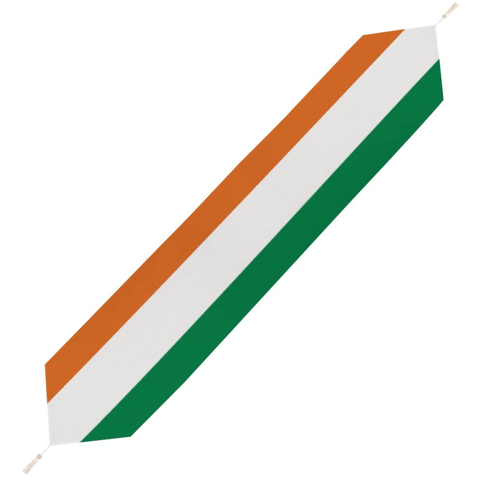 Cote D'Ivoire Flag Table Runner, Suitable for Dining/Meeting/Dinner/Wedding/Holiday/Indoor Outdoor Home Party Decoration Party