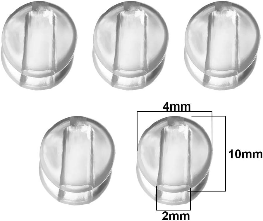 100pcs Plastic Flat Spiral Buckle Adjustable Bead Anti-slip Mask Buckle Elastic Band Cap Mask Stopper Ear Cord Drawstring Button - (Color: Transparent)