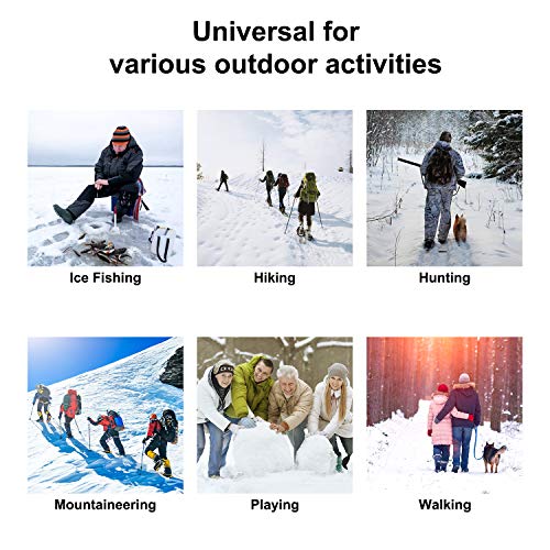 image for MerryXD Crampons Ice Cleats for Shoes and Boots Women Men Kids Anti Sl