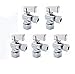 Thrifco Plumbing 9406463 5/8 Inch Comp X 3/8 Inch Comp Quarter-Turn Angle Stop Valve 5/Pack