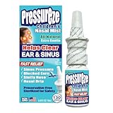 Pressureze Nasal Mist for Kids - 18 ml - (130 Sprays) - Fast, All Natural Relief from Sinus & Ear Pressure Symptoms, Congestion, Stuffy Nose, Blocked Ears, Nasal Drip