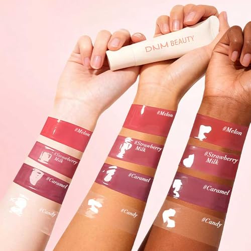 Image of 4Pcs Tinted Lip Serum Melting Lip Balm, Hydrating Tinted Lip Balm For A Glossy Finish & Soft, Nourished Lips with Plumping Polypeptides, Supple Lips, Vegan & Cruelty-Free (A05#01+02+03+04)