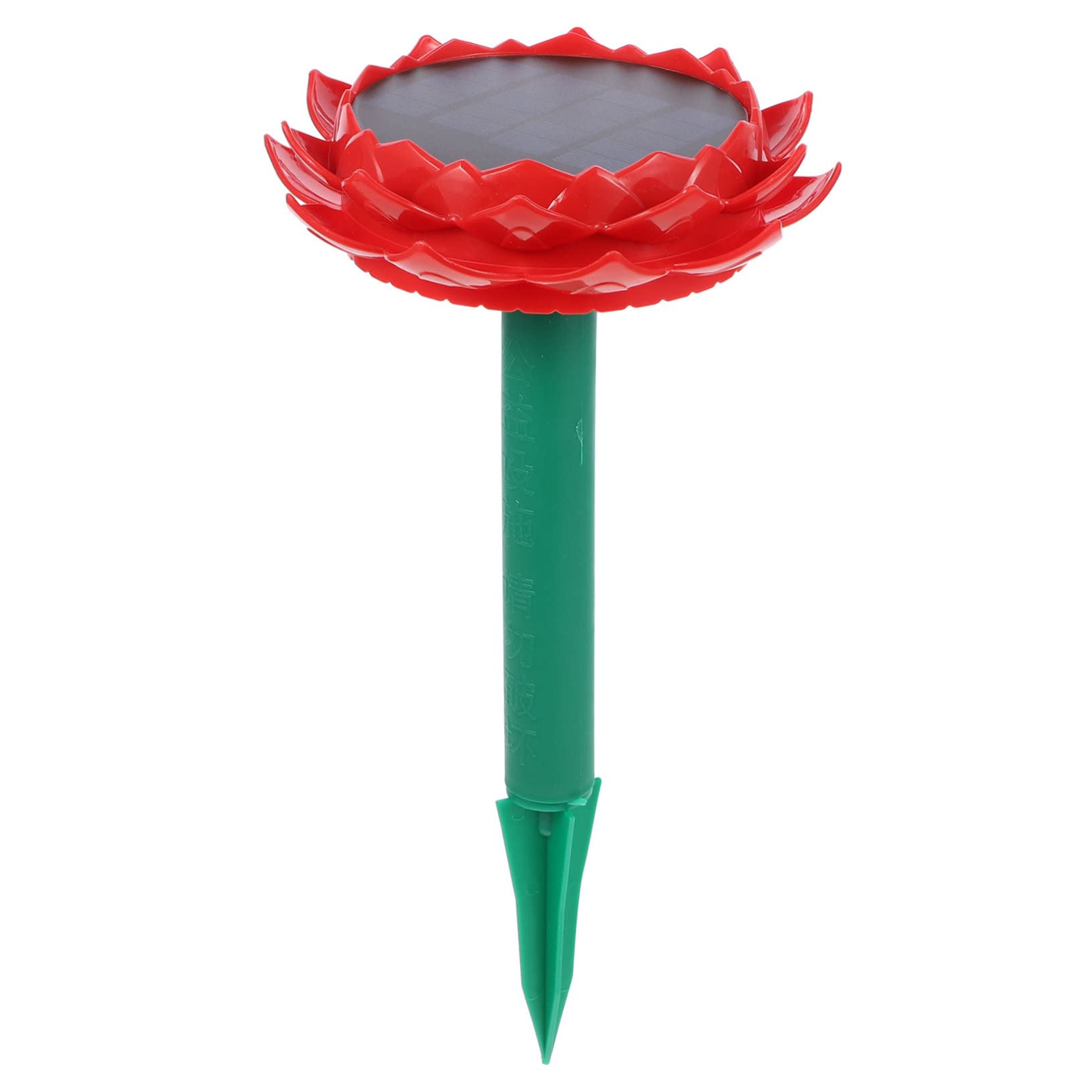 HONMEET 1Pc Lotus Shaped Outdoor Speaker Solar Powered Music Player for Garden Patio Buddha Songs Buddhist Chanting Easy to Operate for Music Lovers