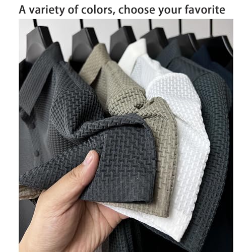 Breeze Shirts for Men Ultra Comfortable Polo Shirt Textured Breathable, Quick Dry Refreshing Silky3