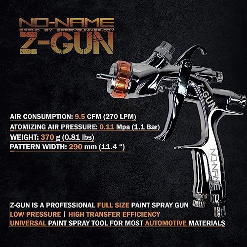 Image of Automotive Paint Spray Gun with Adapter Z-Gun by NO-NAME Brand Z-Gun Base (1.3mm)