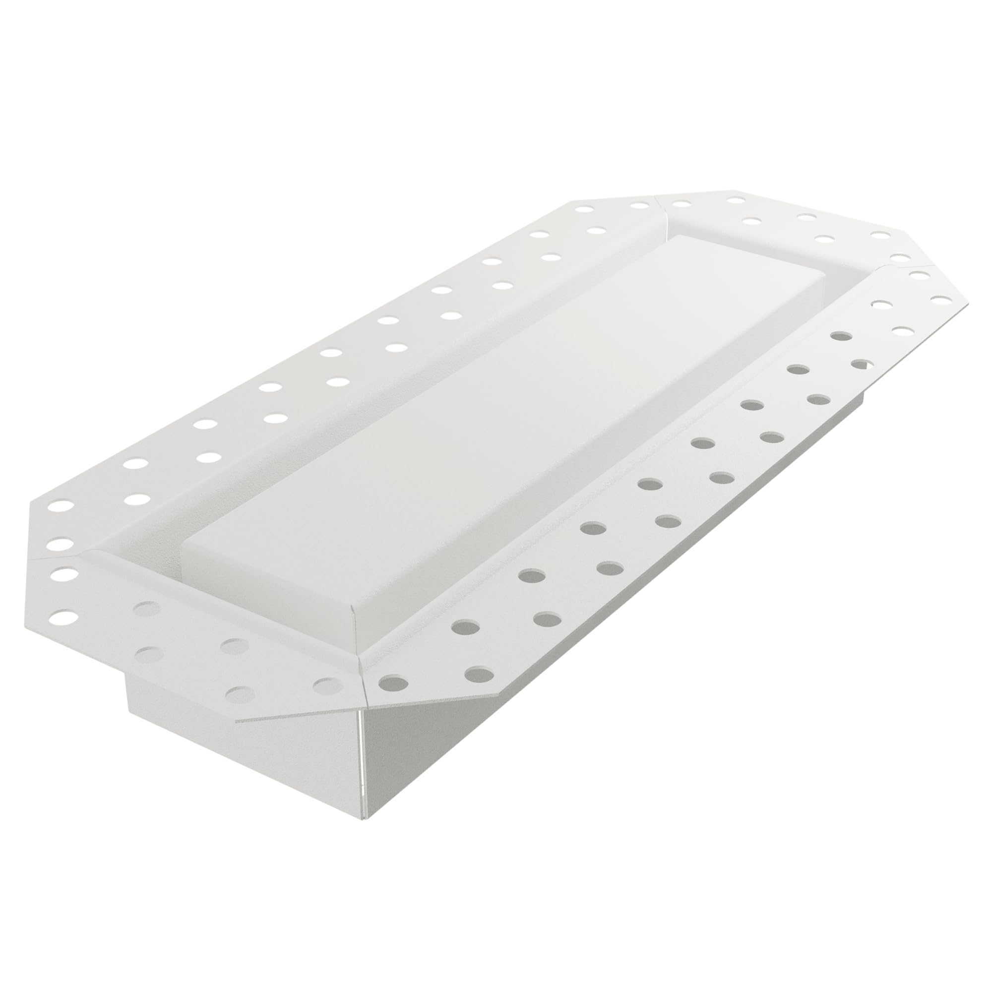 Fittes White Flush Wall Vent [Luxe], Minimalist Solid Steel Hvac Air Return Register Cover, Customizable Modern Adjustable Airflow Solution For Home Or Ceiling, Damper Included – 3"X10" – Satin