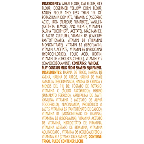 Image of Nestle Nestum 5 Cereals Infant Cereal, 10.6 Oz, 12 Pack | Infant dry cereal; 5 multigrain with probiotic; imported; 12 x 10.6 oz canisters