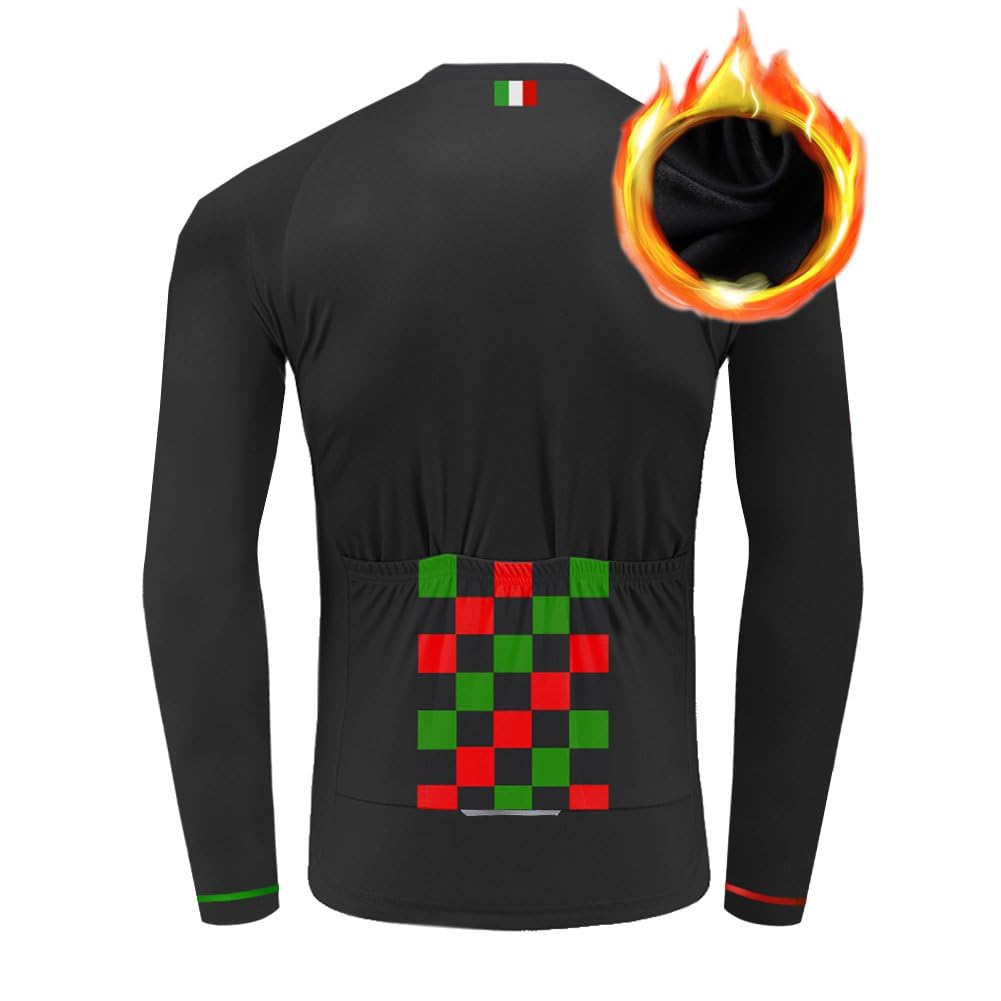 UGLY FROG Abbigliamento Magliette Set Inverno Termico Vello Antivento Maglia Lunga e Pantaloni Completo Ciclismo Uomo Invernale KXITCXHB14