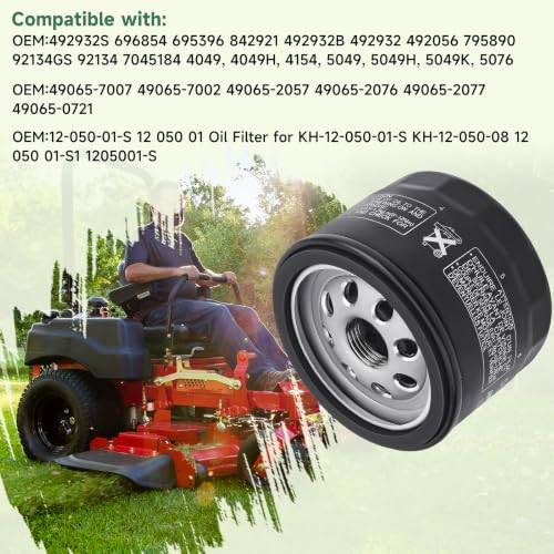 Image of 49065-0721 Oil Filter 49065-7007 For Kawasaki FR FX FS 1Pc