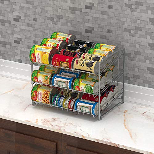 Simplehouseware Stackable Can Rack Organizer, Silver #TOP3