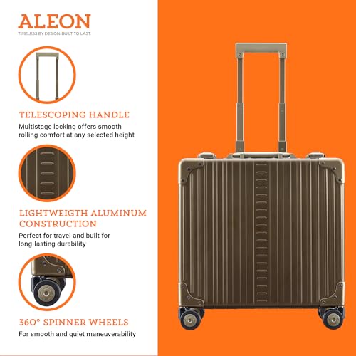 All Aluminum Lightweight 17" Deluxe Rolling Laptop Catalog Case for Men and Women | Vertical Opening Carry-On Bag with TSA Locks & Aircraft-Grade Aluminum Frame - Optimal Travel Companion (Champagne)3