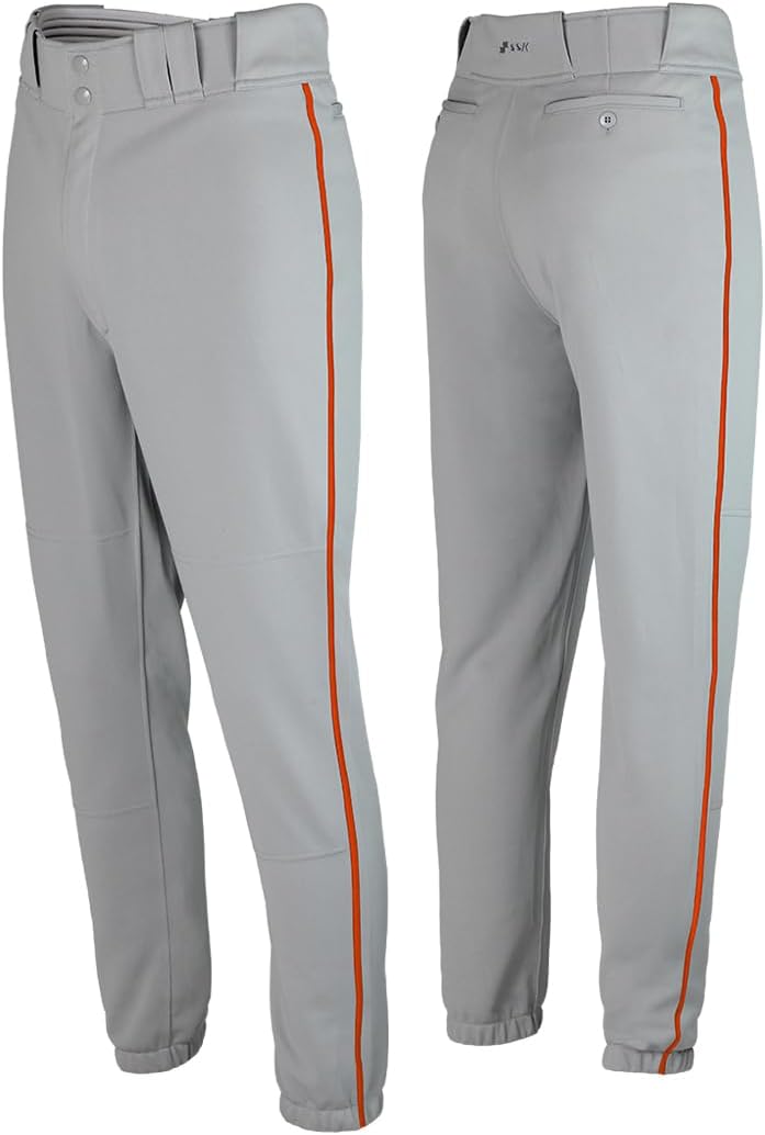 SSK Showcase Collection Flex Bottom Adult Baseball Pants - Versatile Length, Durable Knees, YKK Zipper