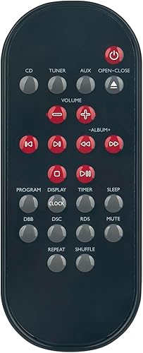 Allimity MCM240 Replacement Remote Replacement for Philips Micro Hi-Fi System MC