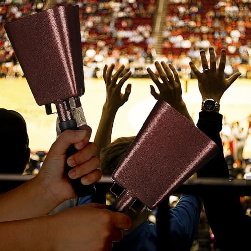 image for Btuty 10 Inch Cowbell with Handle Noise Makers for Football Games Ranc