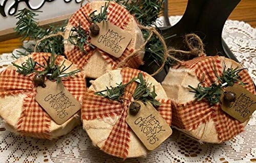 Primitives-Supplies-for-4-Primitive-Handmade-Fat-Peppermint-Candy-Homespun-Christmas-Ornaments-Farmhouse-for-Home-Holiday-Decor-DIY-Craft Primitives Supplies for 4 Primitive Handmade Fat Peppermint Candy Homespun Christmas Ornaments Farmhouse for Home Holiday Decor DIY Craft