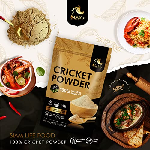 SIAM LIFE FOOD Cricket Protein Powder 100% Pure Cricket Powder (100g), Alternative Eat for Chocolate, Dairy-Free, Gluten-Free, High Protein Food for Humans, Thai-Farmed - Image 4