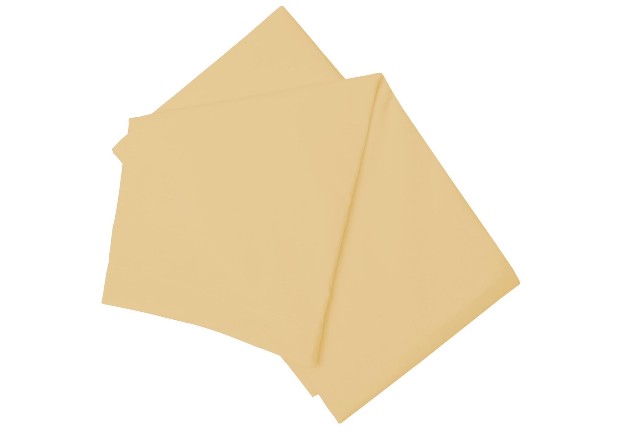 Belledorm Yellow Flat Sheet - 200 Thread Count - Honeydew - King Size — image 1
