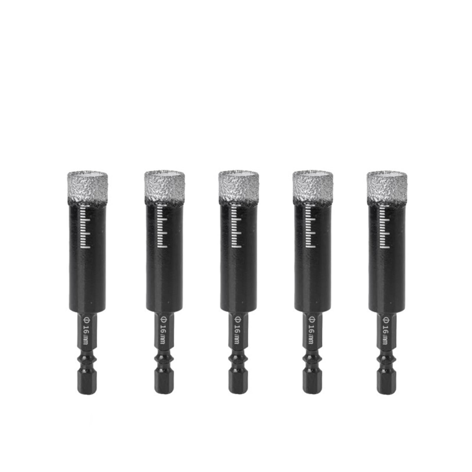 Punte da trapano a secco brasate con gambo esagonale, dimensioni 5 mm a 16 for piastrelle di ceramica, marmo, granito(16mm-5PCS)