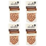 Joe & Sephs Belgian Chocolate Popcorn (4x75g) | 1 Star Great Taste Award, gourmet popcorn, snack bag, air-popped popcorn, chocolate popcorn, move night snack