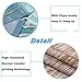 4 Piece Anchor Shower Curtain Sets with Non-Slip Rugs, Toilet Lid Cover and Bath Mat, Nautical Anchor Rustic Wood Shower Curtain with 12 Hooks, Waterproof Shower Curtain