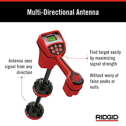 RIDGID 19238 NaviTrack Scout Locator, Underground Pipe Locator and Underground Cable Location Device Small