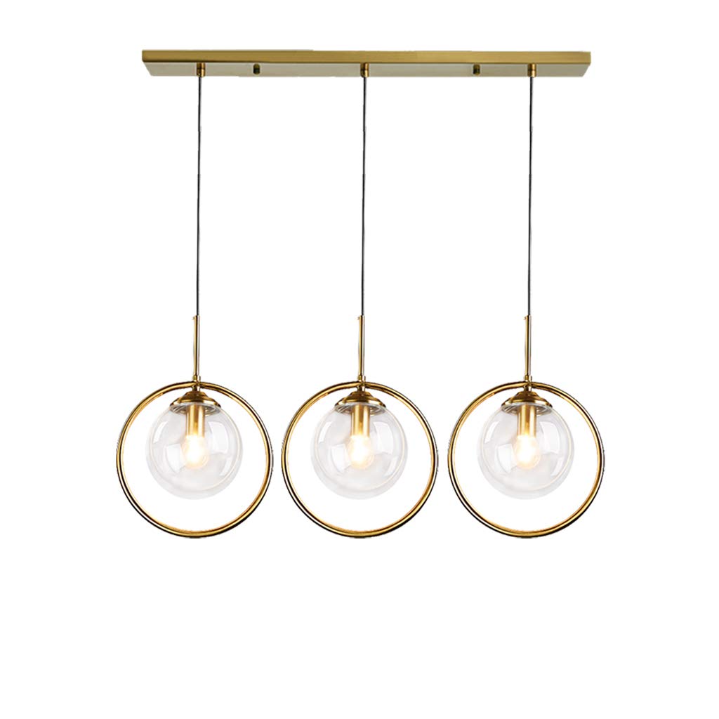 Candelabro moderno redondo SingleHead de metal premium con suspensión regulable modelo B