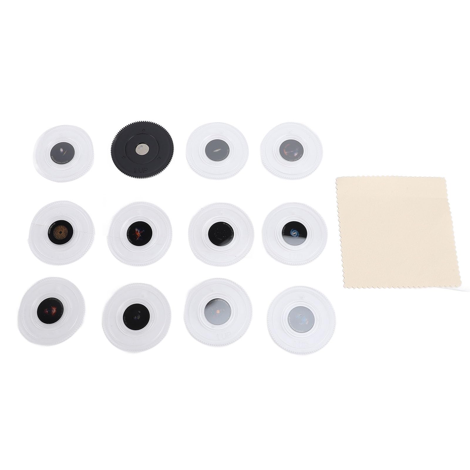 Light Star Projector 12 Planetary Home Film Records per bambini addominali (SILVER)