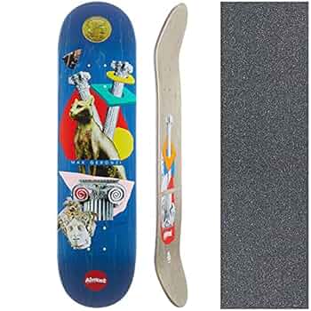 Amazon | オルモスト ALMOST スケボー デッキ MAX RELICS BLUE