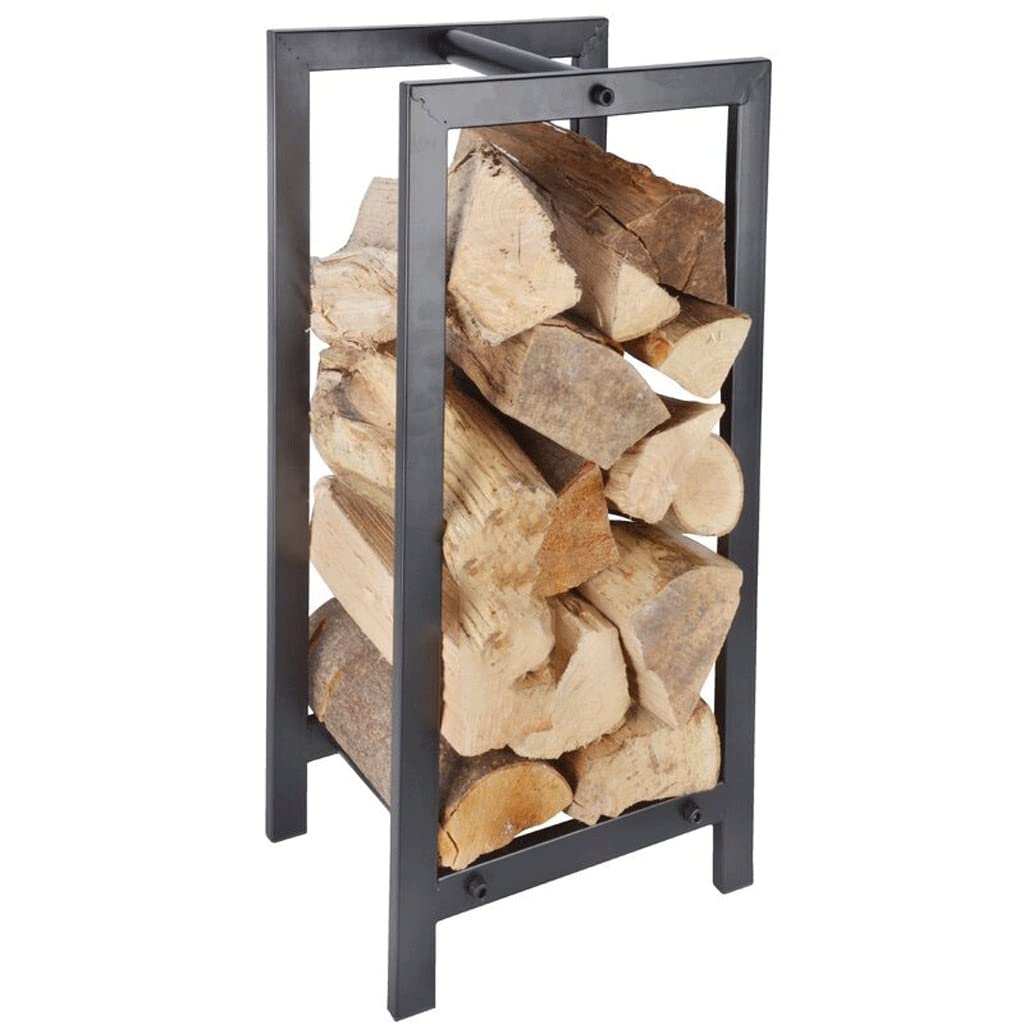 Support rectangulaire en fer forgé haut de gamme pour stocker le bois de cheminée