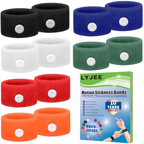 Image of Motion Sickness Bracelets for Adults: Motion Sickness Bands Nausea Relief for Pregnant Women - Natural Acupressure Anti Nausea Wristband Relief for Car Cruise Air Travel Sickness