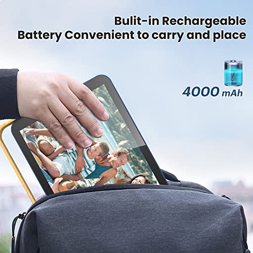 Kodak Wifi Digital Picture Frame 10.1 Inch With 16Gb Built-In Memory,4000Mah Battery,1280 * 800 Touch Screen Cloud 2.4Ghz Wifi, Auto-Rotate, Kodak App, Gift For Friends Family(Blue, 10 Inch) #TOP4