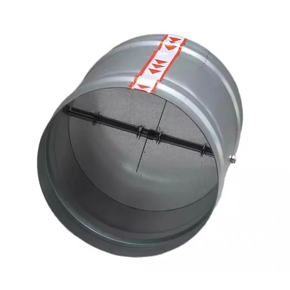 Válvula de Retención Conducto Aire Redondo Galvanizado (80-300mm), Amortiguador Humo Estanco Resorte para Ventilación, Resistente a la Corrosión - 1 Pieza(Diameter 160mm)