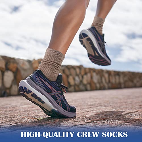Image of Gonii Women Socks Hiking Running Thick Cushion Athletic Crew Socks 5-Pair