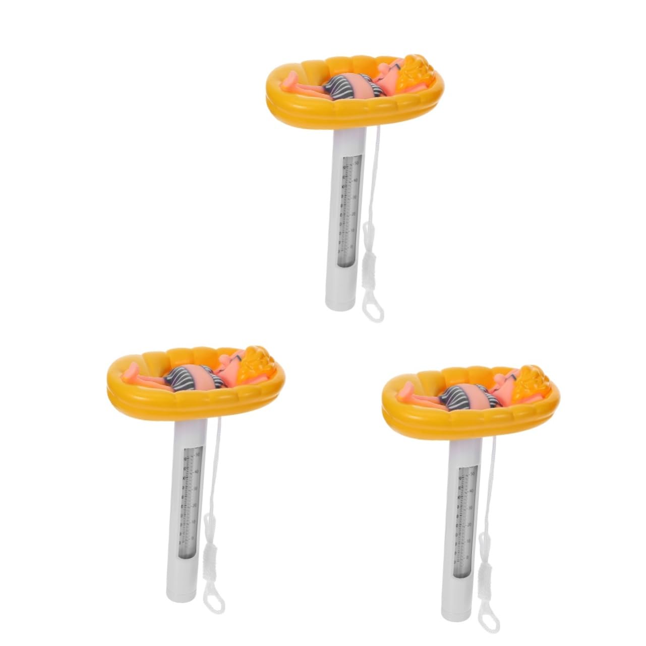 3 Piezas Termómetro Dibujos Animados Medidor de Temperatura Resistente y Duradero Pantalla Dual Fahrenheit y Celsius Accesorio Práctico